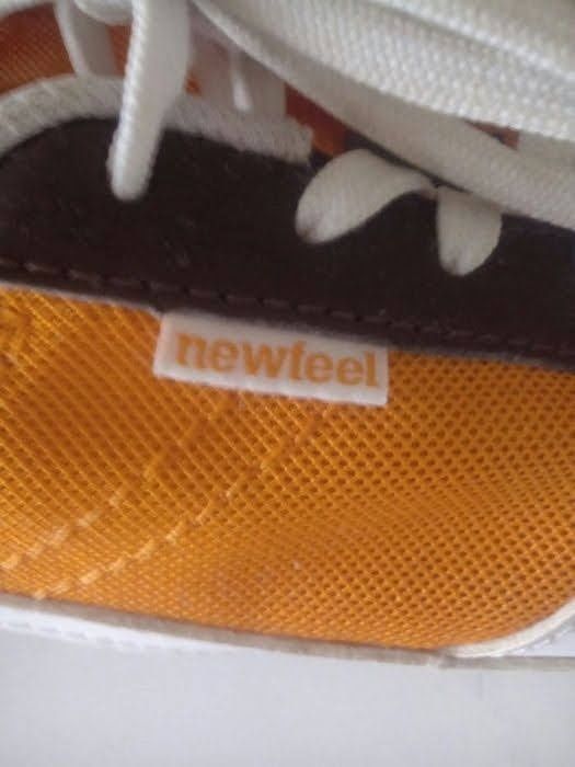 Sapatilhas Newfeel cores laranja/azul escuro e tamanhos 40 -Bom estado