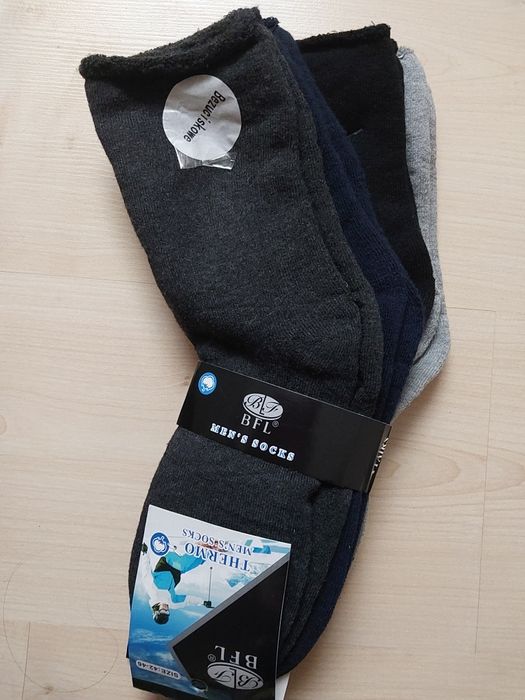 Skarpety męskie frotte bezuciskowe 4 pary