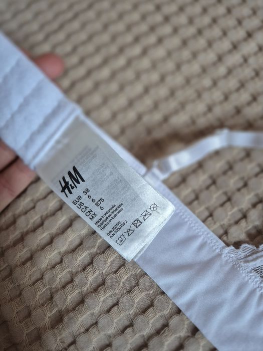 Biały stanik trójkątny  H&M