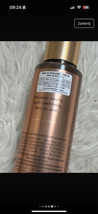 3x mgiełka Victoria’s secret bare