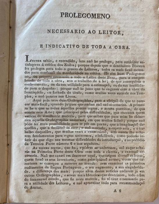 Orthografia ou arte de escrever a lingua portuguesa, 1836