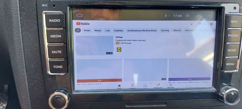 Auto radio android para vag