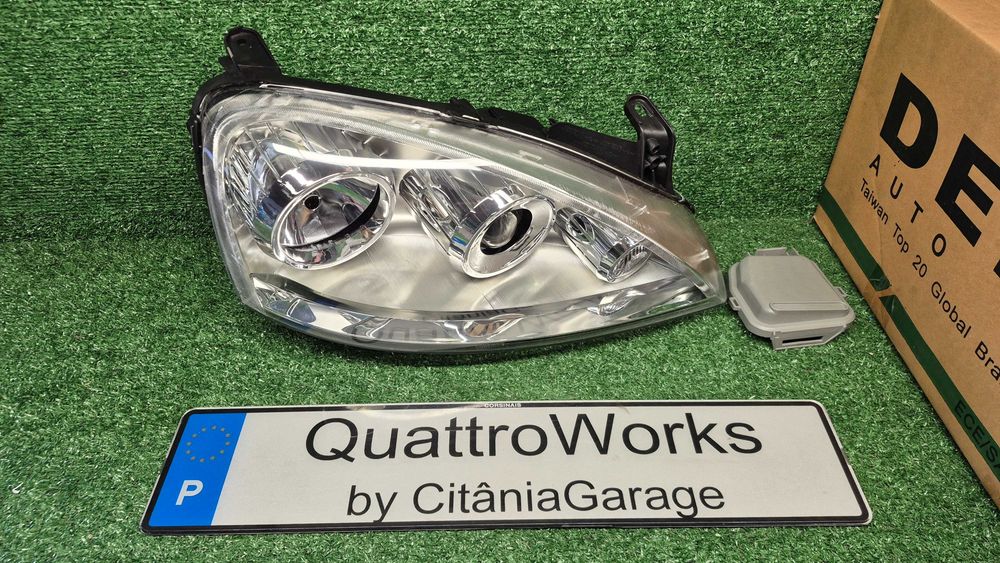 Otica Farol Frente Direito Opel Corsa C X01 Combo C 2000 a 2012 Ref. 442-1136R-LD-EM NOVO DEPO