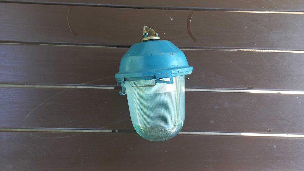 Лампа, фонарь подвесной, светильник советский.