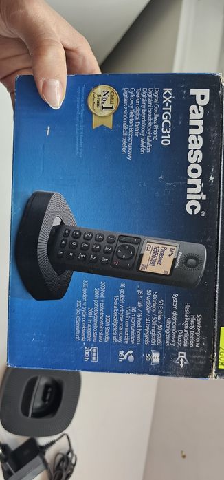 Telefon stacjonarny bezsznurowy, nowy Panasonic