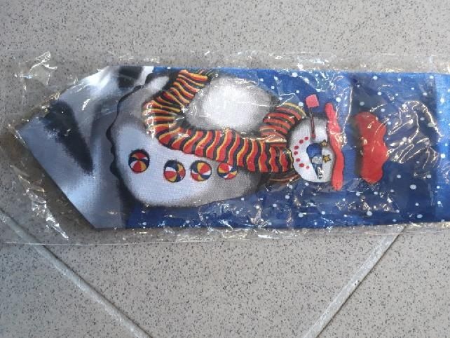 Śmieszny krawat bałwanek