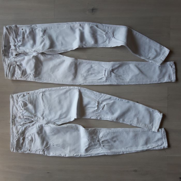 Białe jeansy ZARA xs/s spodnie dziury destroyed drugie GRATIS