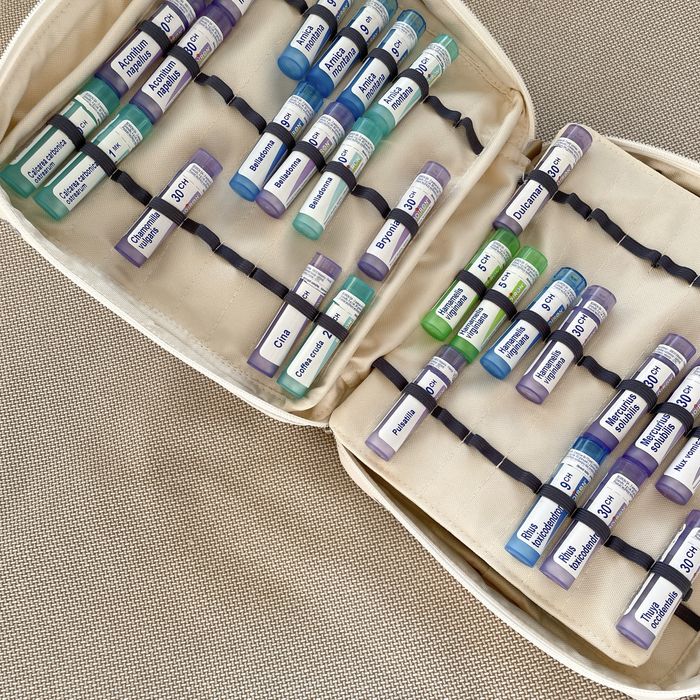 Nowy zielony organizer homeopatyczny na leki Boiron etui