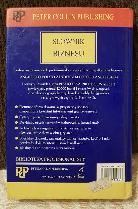 Sprzedam słownik biznesu angielsko-polski