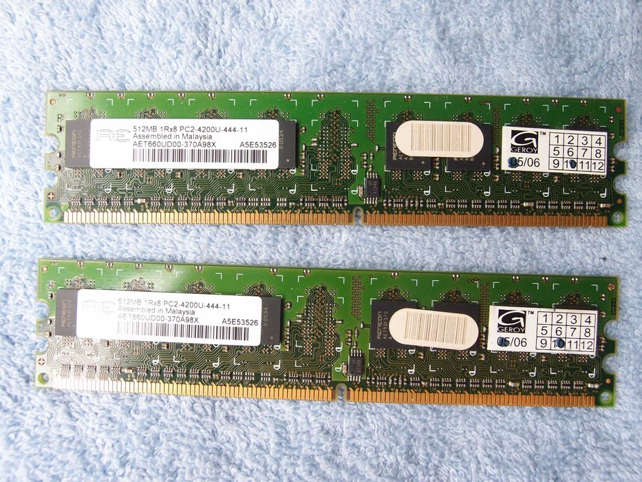 Память DDR2 1GB 800MHZ KINGMAX, Aeneon 512MB, Intel Celeron D 331