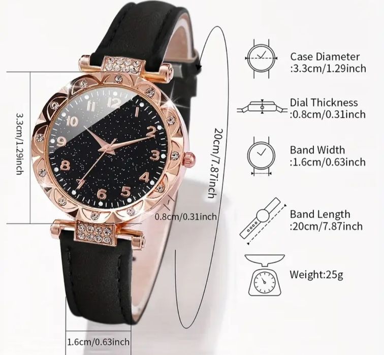 Набором 6шт новые часы и браслеты