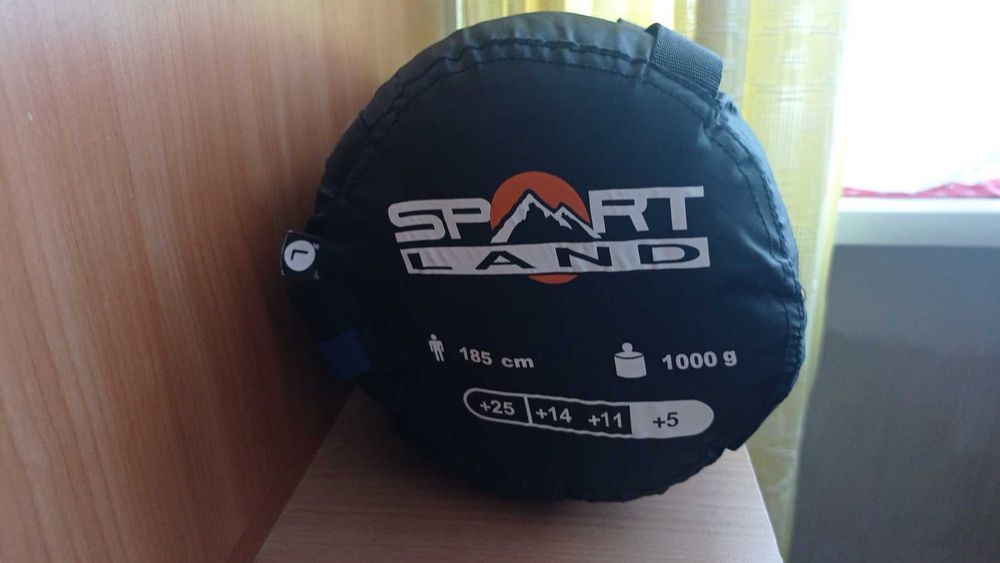 Спальний мішок SPORT LAND, L, новий!