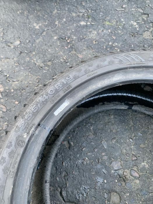 Шинa 1шт 255/40 R19 Dunlop 2023p зима 7,2мм