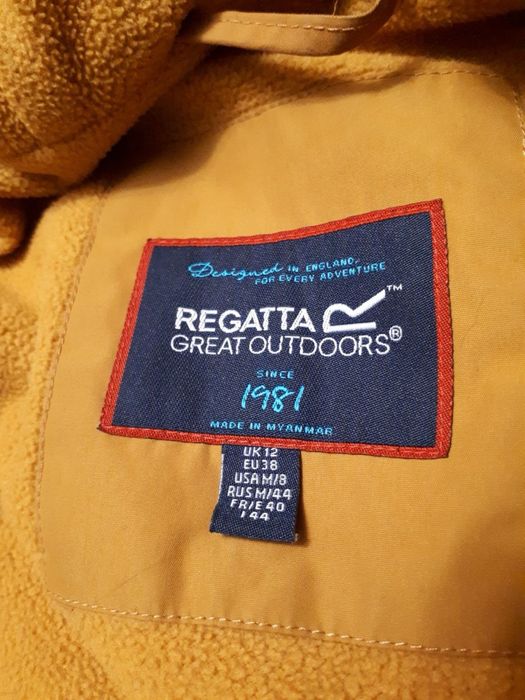 Жовта жіноча парка куртка р 12  regatta