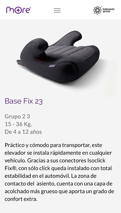 MORE assento Isofix