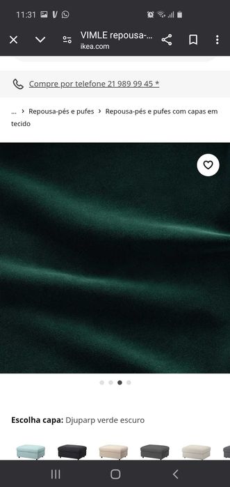 Capa VIMLE para Repousa-Pé