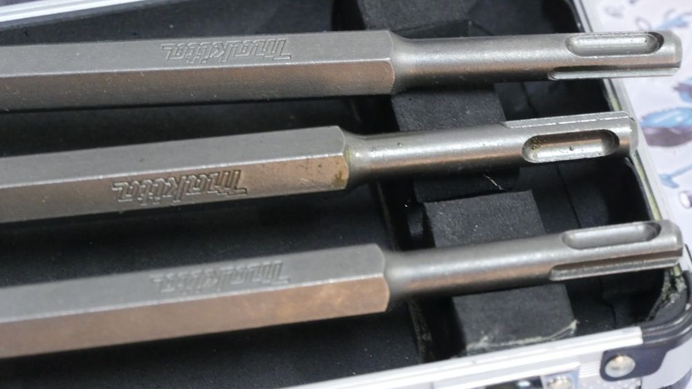 MAKITA dłuta sds plus zestaw dewalt wurth 3szt w walizce