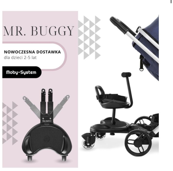 Dostawka do wózka spacerówki z siedziskiem
