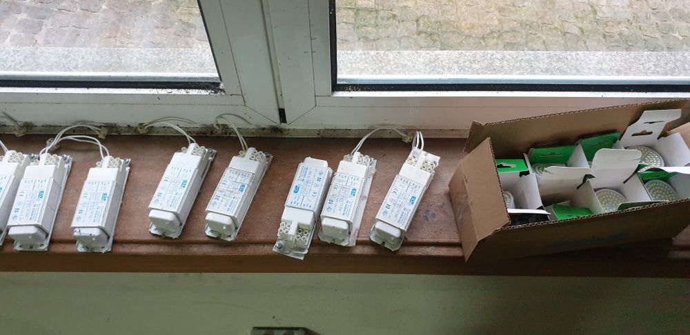 Transformador e lâmpadas