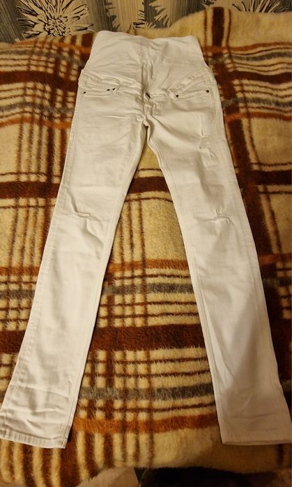 Spodnie ciążowe jeansowe typu gumy Denim rozmiar 40