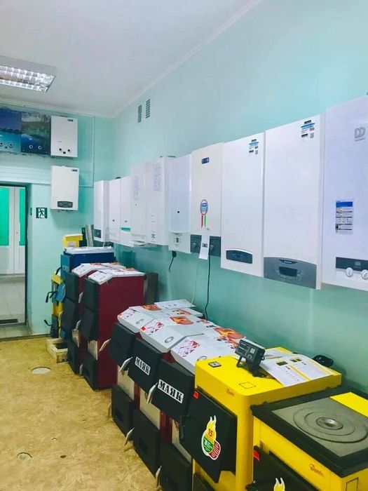 Монтаж та продаж колонок,бойлерів,котлов,радіаторів опалення.