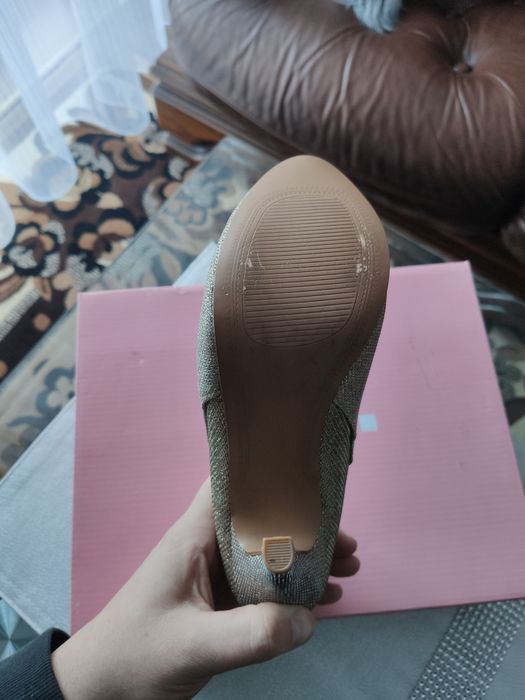 Szlipki wysoki obcas 36 BERSHKA nowe ślub 3cm platforma 13 obcas