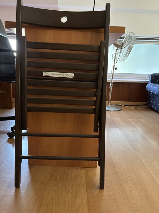 FRÖSVI Cadeira dobrável, castanho