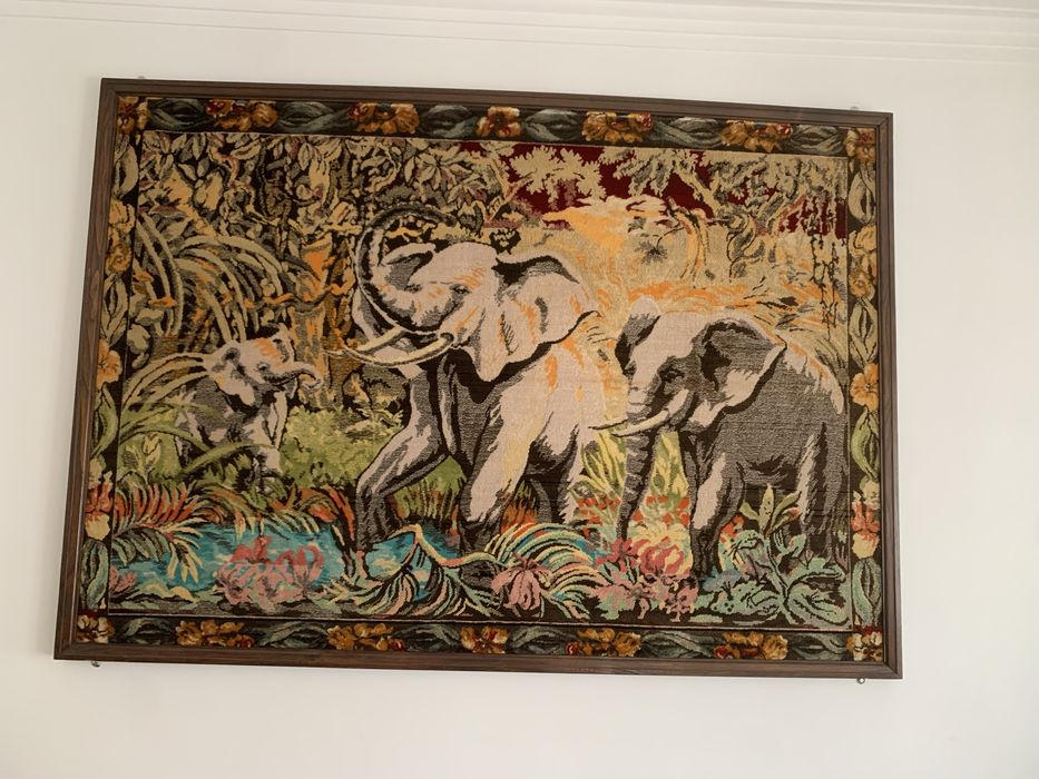 Quadro - tapete elefante  - 1,70 x1,20m