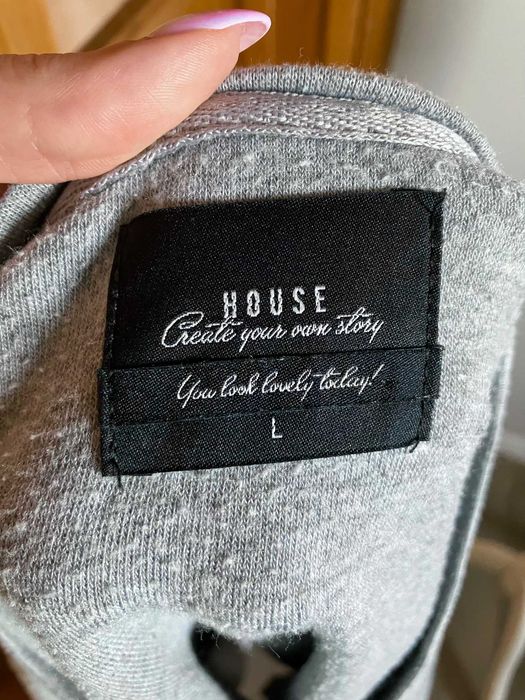 Szara mięciutka damska bluza House