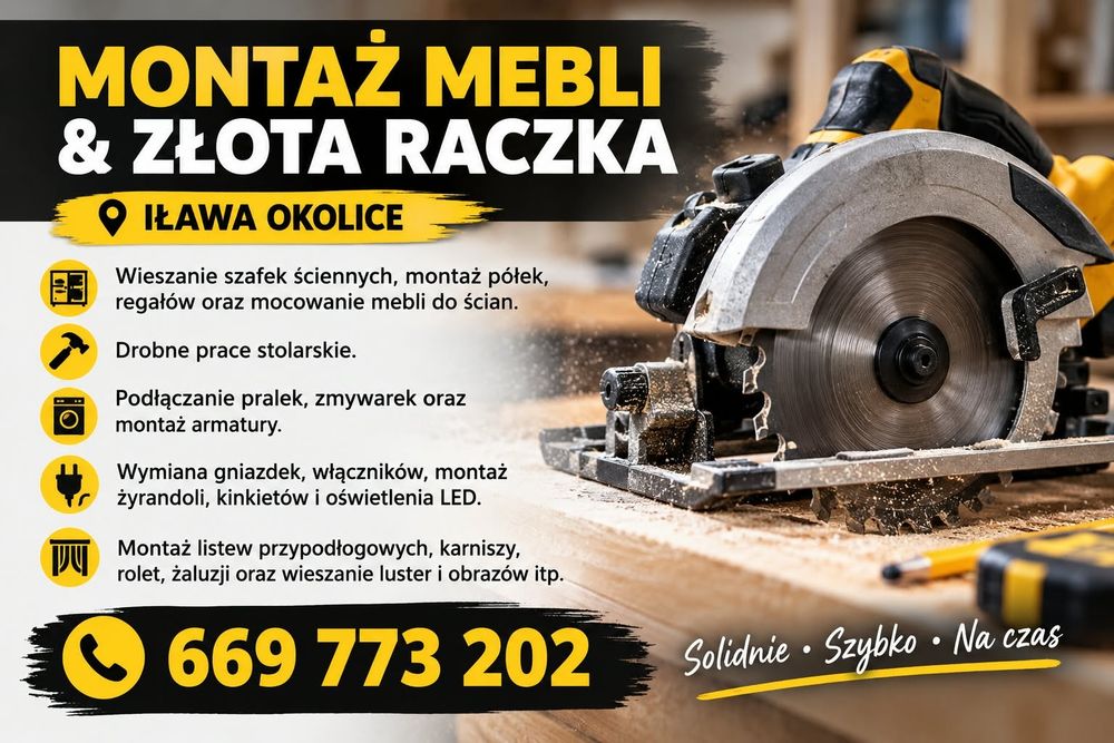 Zepsuło się? Naprawię!  Twoja lokalna Złota Rączka