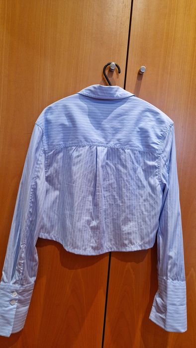Camisa top azul de riscas Bershka Tamanho XS