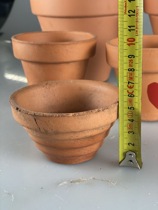 Conjunto de vasos de barro
