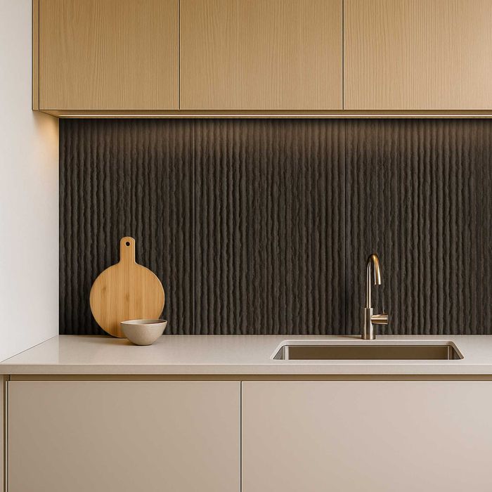 Duże Panele Ścienne Kamień 3D Kakao Brąz 120x60 Imitacja Skały