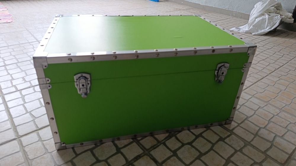 Baú/caiva verde arrumação