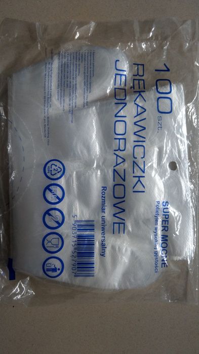 Rękawice jednorazowe 5 opakowań