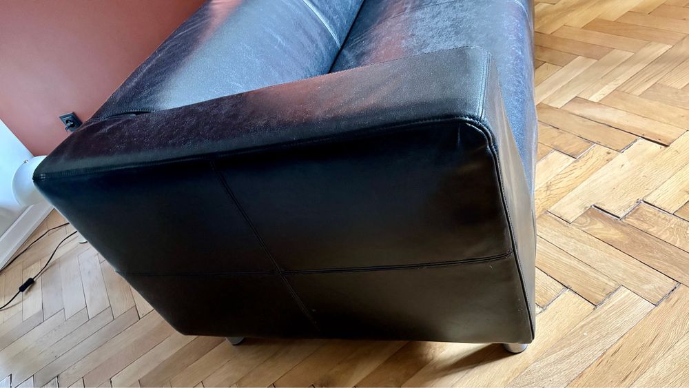Sofa IKEA Klippan Skóra naturalna