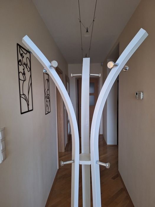 monia wieszak metalowy biały ikea