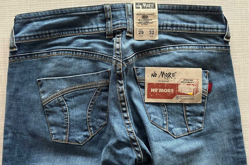 Spodnie jeansy No More nowe, W29 L32