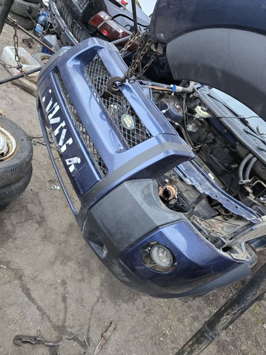 Бампер передний Land Rover Freelander 1 рестайлинг 2003 - 2006 Ленд Ровер Фрілендер 2004 год передній в сборе