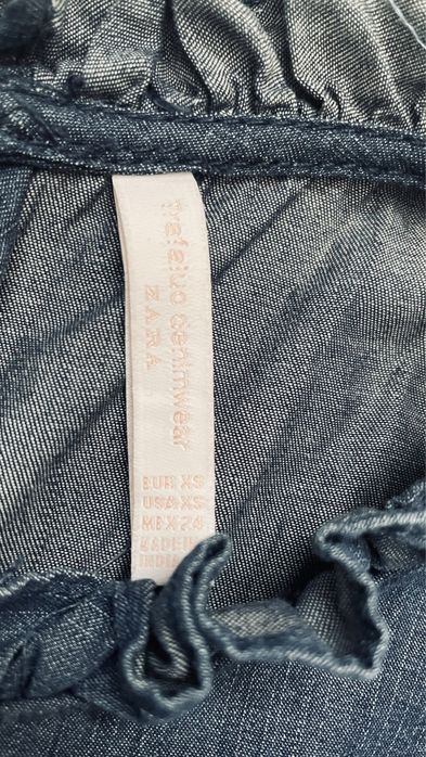 Sukienka ZARA S miękki cienki jeans