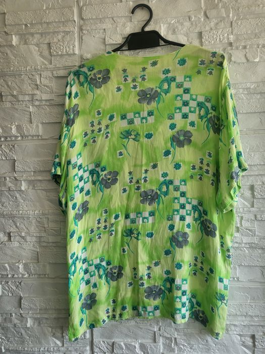 Bluzka limonkowa milutka  Duża Release   XL - 5XL z printem