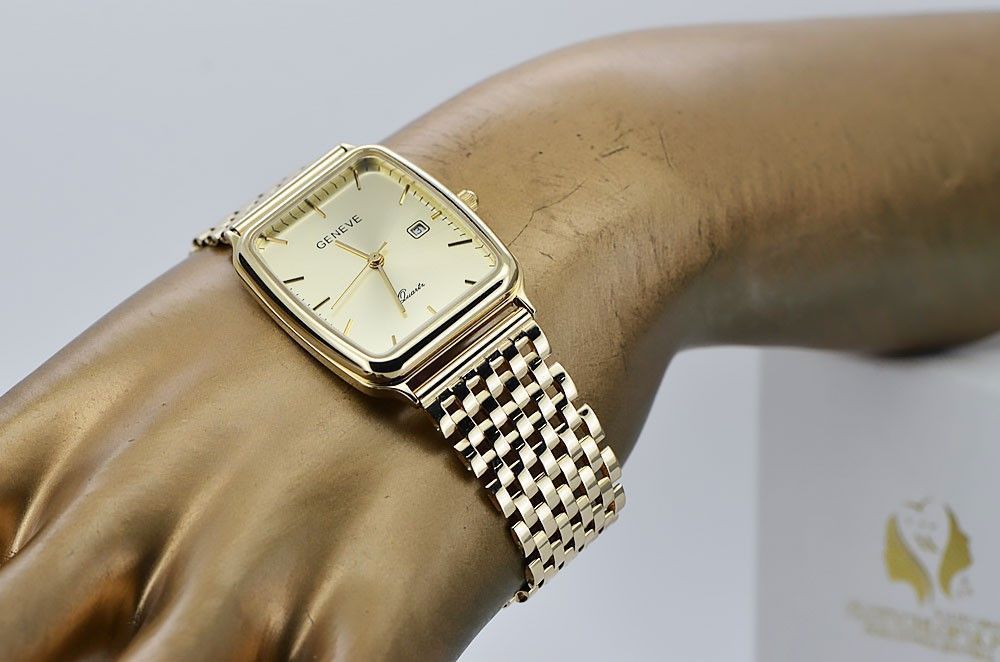 Złoty zegarek męski 14k 585 Geneve mw002y&mbw005y Gdańsk