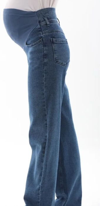 Джинси для вагітних з трикотажним поясом.