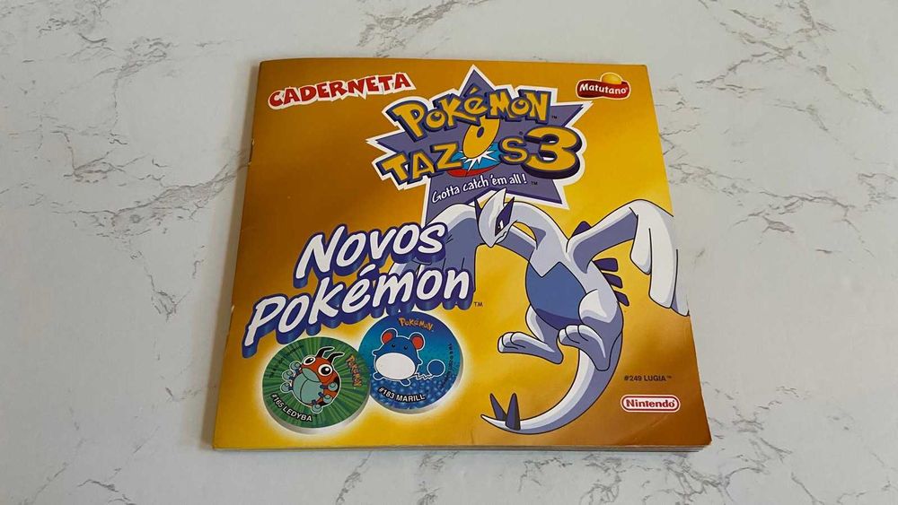 Pokémon Tazos Notebook 3 + Tazos