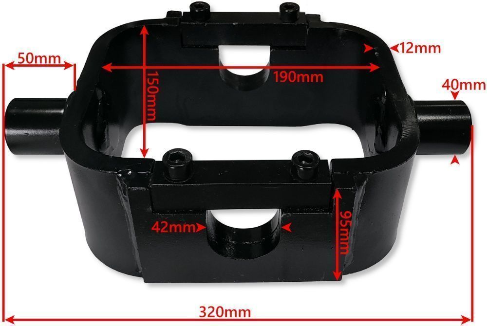 KOMPLET Siłownik skok 1200 kołyska agregat 24V [7201]