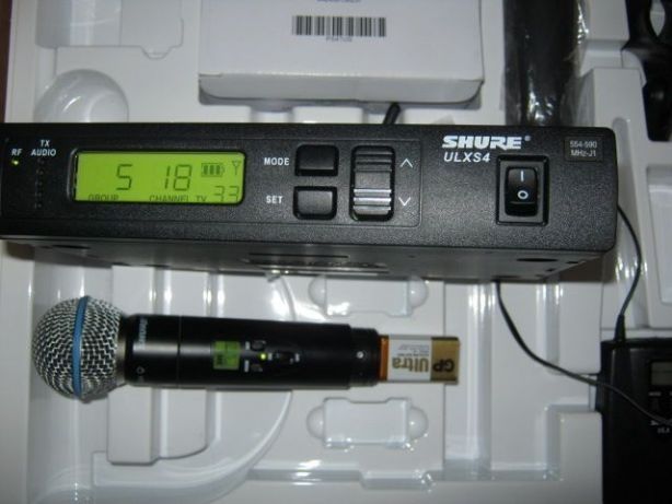 Два микрофона Shure ULXS24 Beta58 и SM58 ( не PGX SLX BLX QLXD Ulxp)