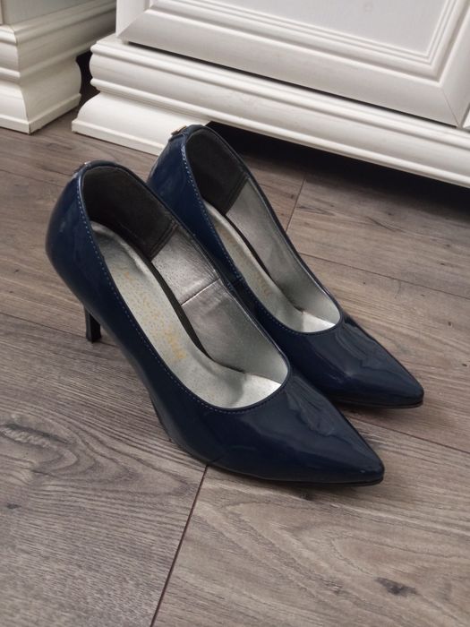 Granatowe buty na obcasie Vera Moda by Kamex rozmiar 39