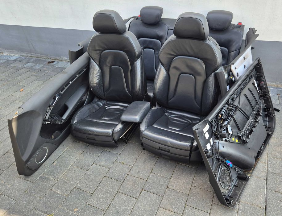 Fotele kanapa skóra skórzane Audi A5 8T coupe komplet