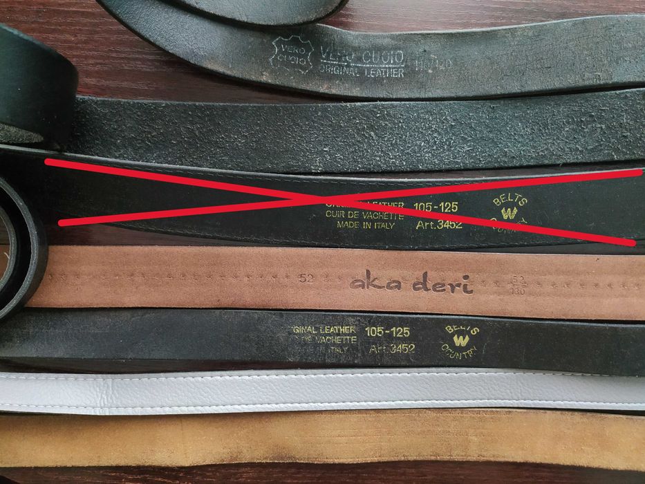 Ремни Aka deri, Vera Pelle, Vero Cuoio, портупея, пряга ВМФ СССР