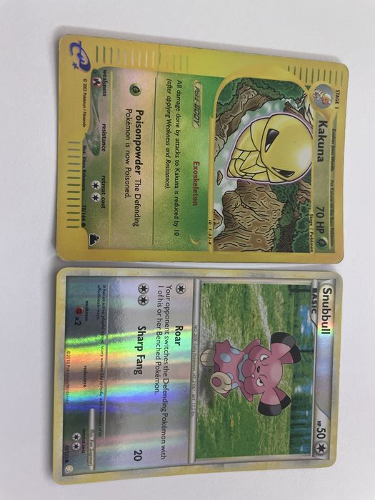 Cartas Pokémon diversos anos